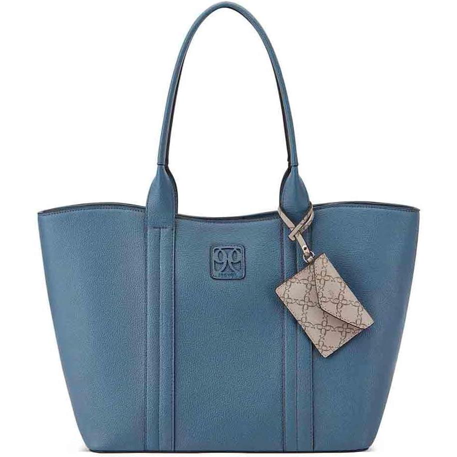 image:imageNine West womens Kyndall Trap ToteSteel Blue