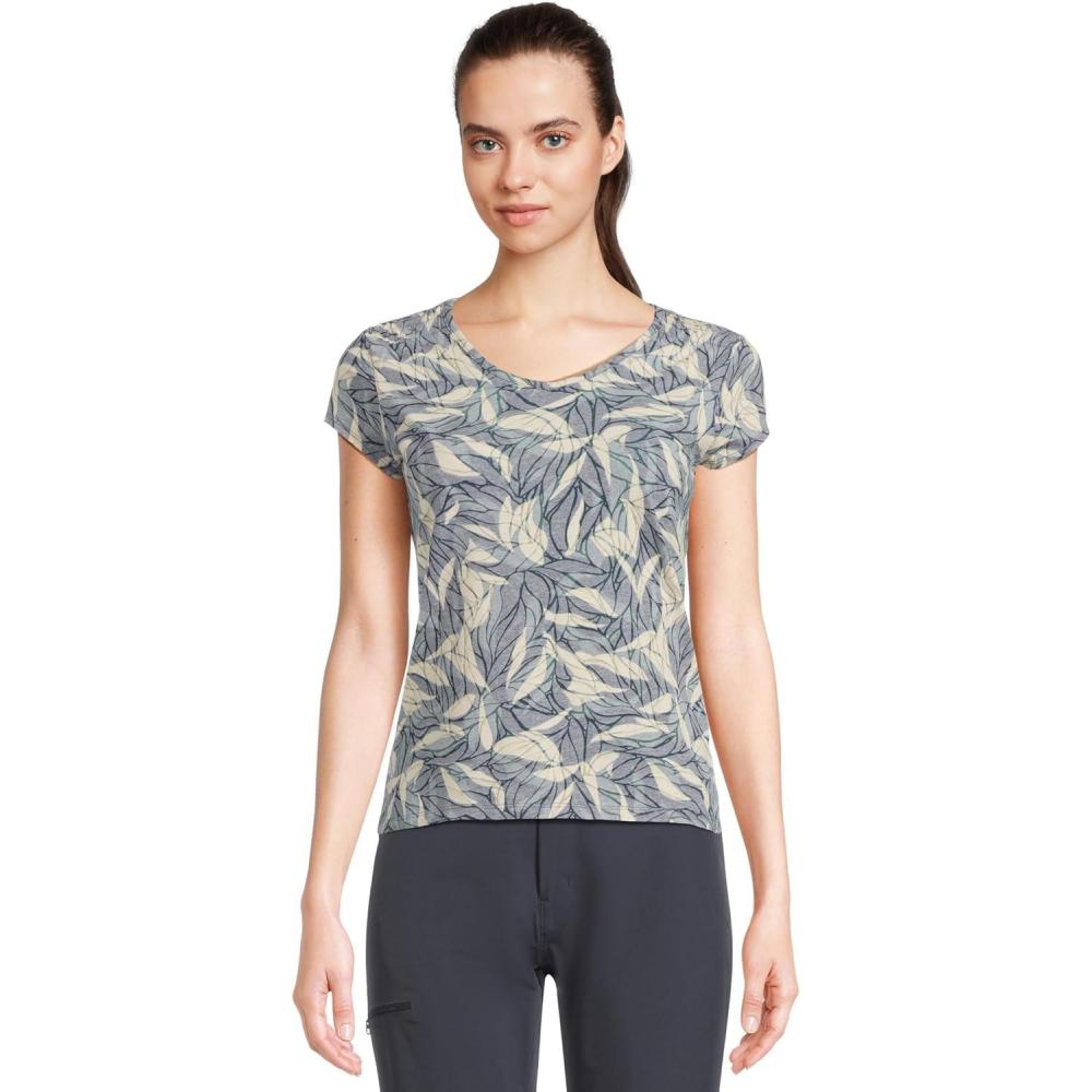 image:imageRoyal Robbins Womens Featherweight TeeDeep Blue Presidio Print