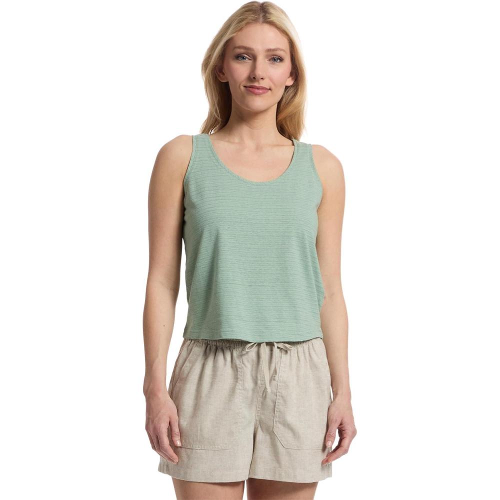 image:imageRoyal Robbins Womens Vacationer Boxy TankSage Leaf Stripe