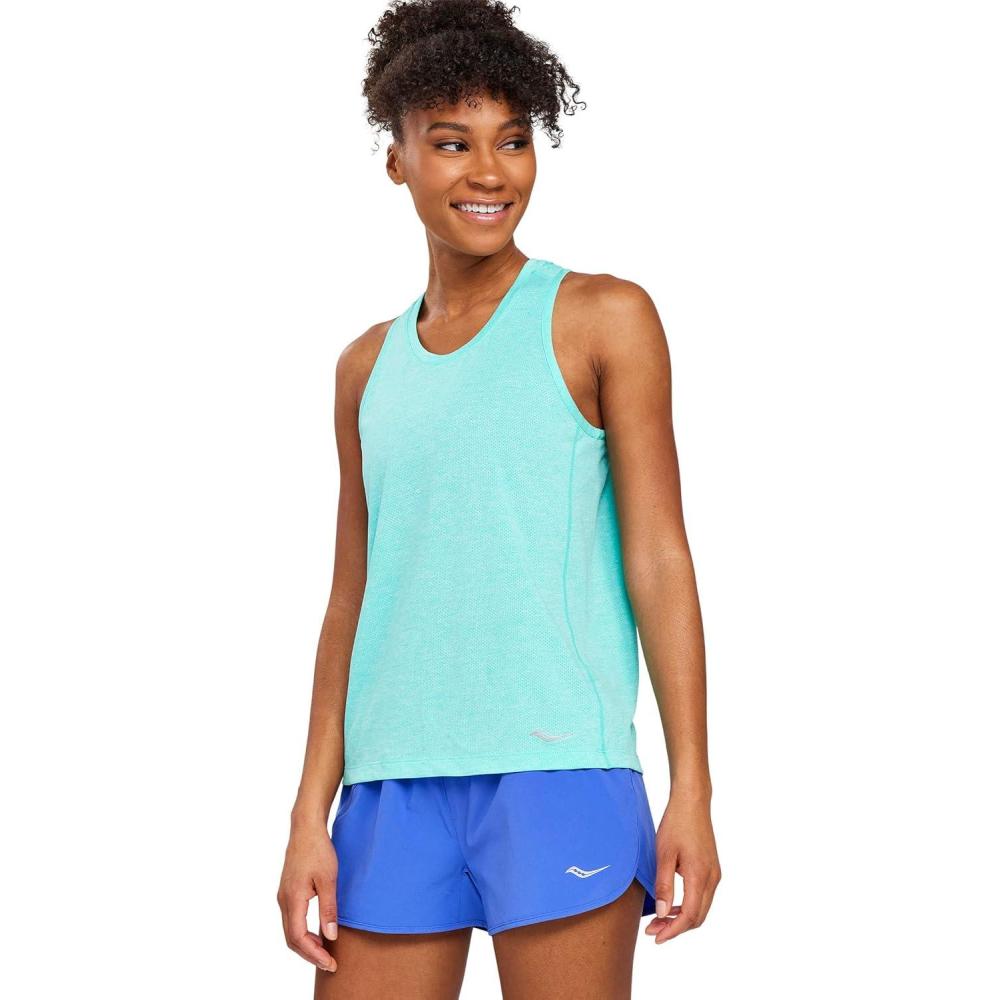 image:imageSaucony Womens Stopwatch SingletCool Mint Heather