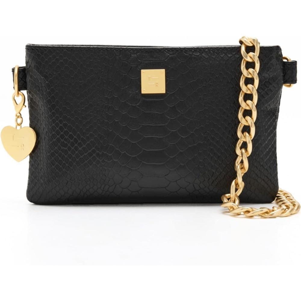 image:imageThink Royln Womens Fame BagBlack Python Leather