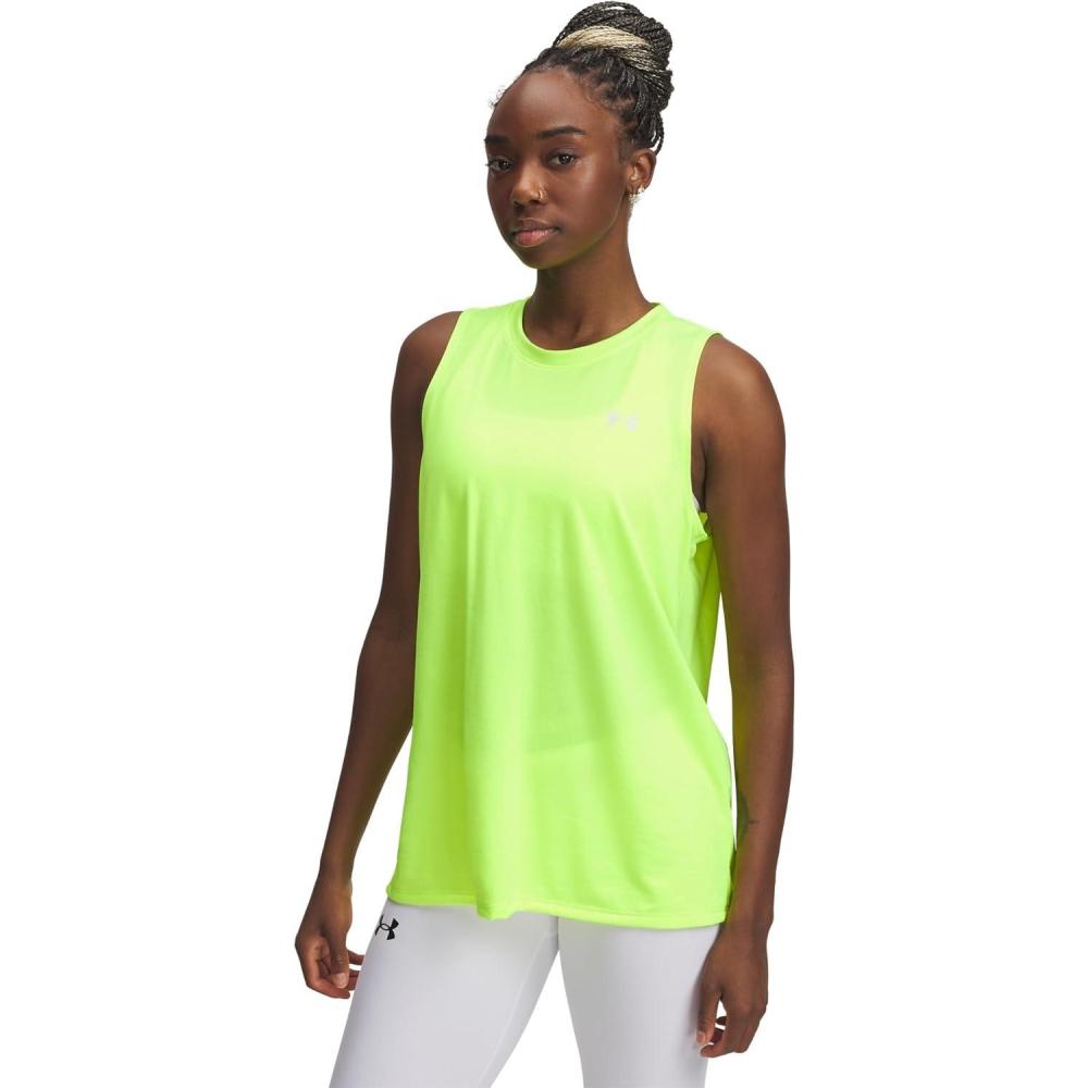 image:imageUnder Armour Womens Tech Tank Top731 High Vis Yellow White