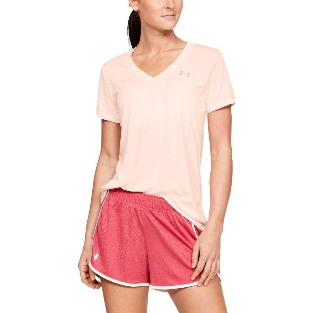 image:imageUnder Armour Womens Tech VNeck Twist ShortSleeve TShirtOrange