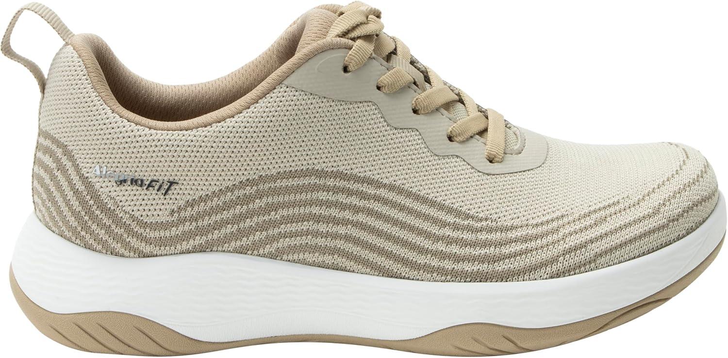 image:imageAlegria Women In8 Sneakers Wide Toe Box Natural Toe Shape Supportive Athletic ShoesCream