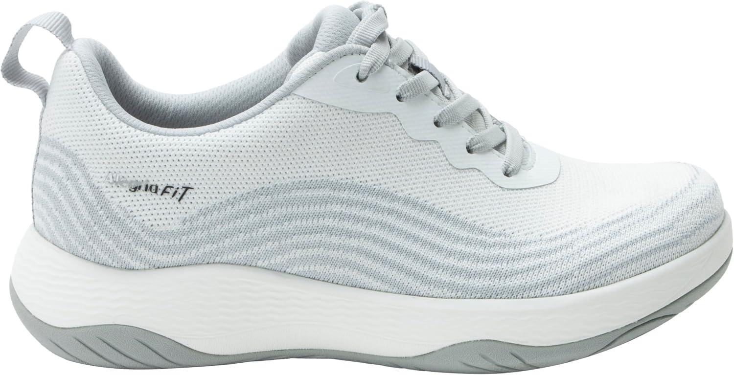 image:imageAlegria Women In8 Sneakers Wide Toe Box Natural Toe Shape Supportive Athletic ShoesWhite