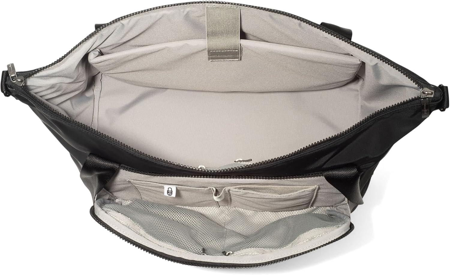 image:imageBaggallini Park Ave Lightweight 25x17 Travel Essential Weekender Tote Bag for WomenBlack Twill