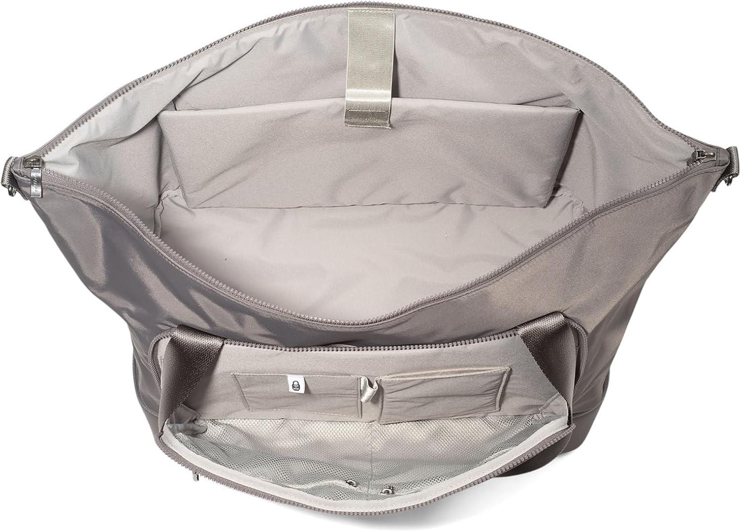 image:imageBaggallini Park Ave Lightweight 25x17 Travel Essential Weekender Tote Bag for WomenSmoke Twill