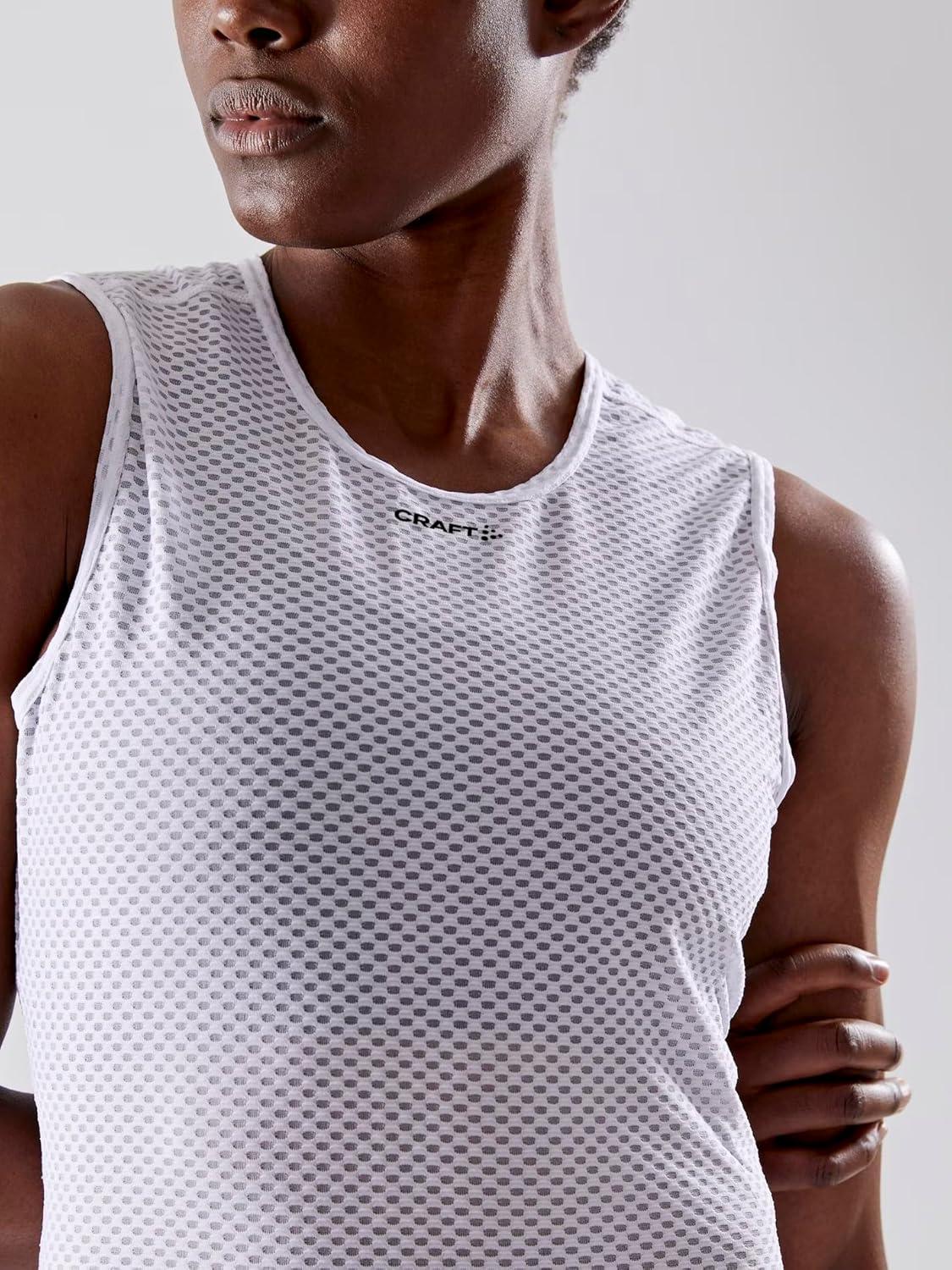image:imageCraft Womens Cool Mesh Superlight Sleeveless Skiing Cycling Base Layer ShirtWhite 1