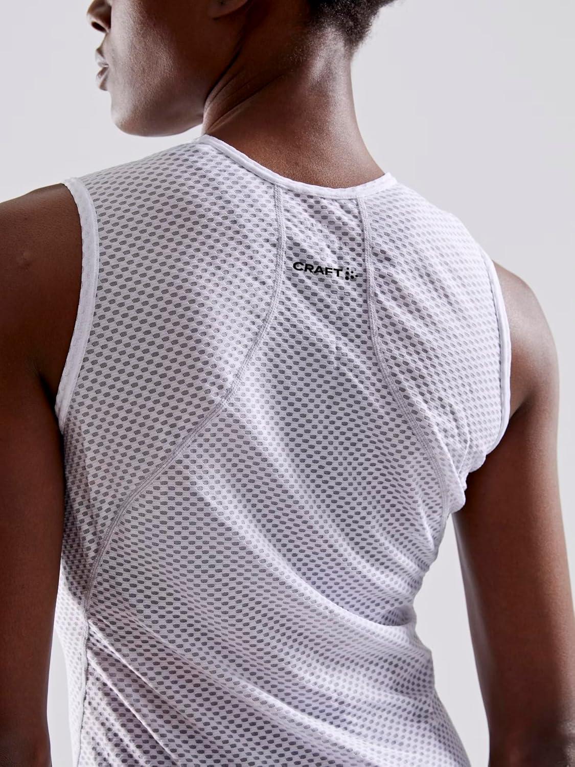 image:imageCraft Womens Cool Mesh Superlight Sleeveless Skiing Cycling Base Layer ShirtWhite 1