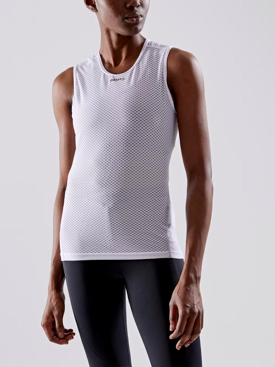 image:imageCraft Womens Cool Mesh Superlight Sleeveless Skiing Cycling Base Layer ShirtWhite 1