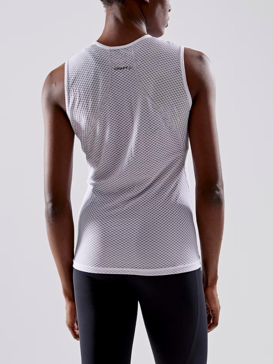 image:imageCraft Womens Cool Mesh Superlight Sleeveless Skiing Cycling Base Layer ShirtWhite 1