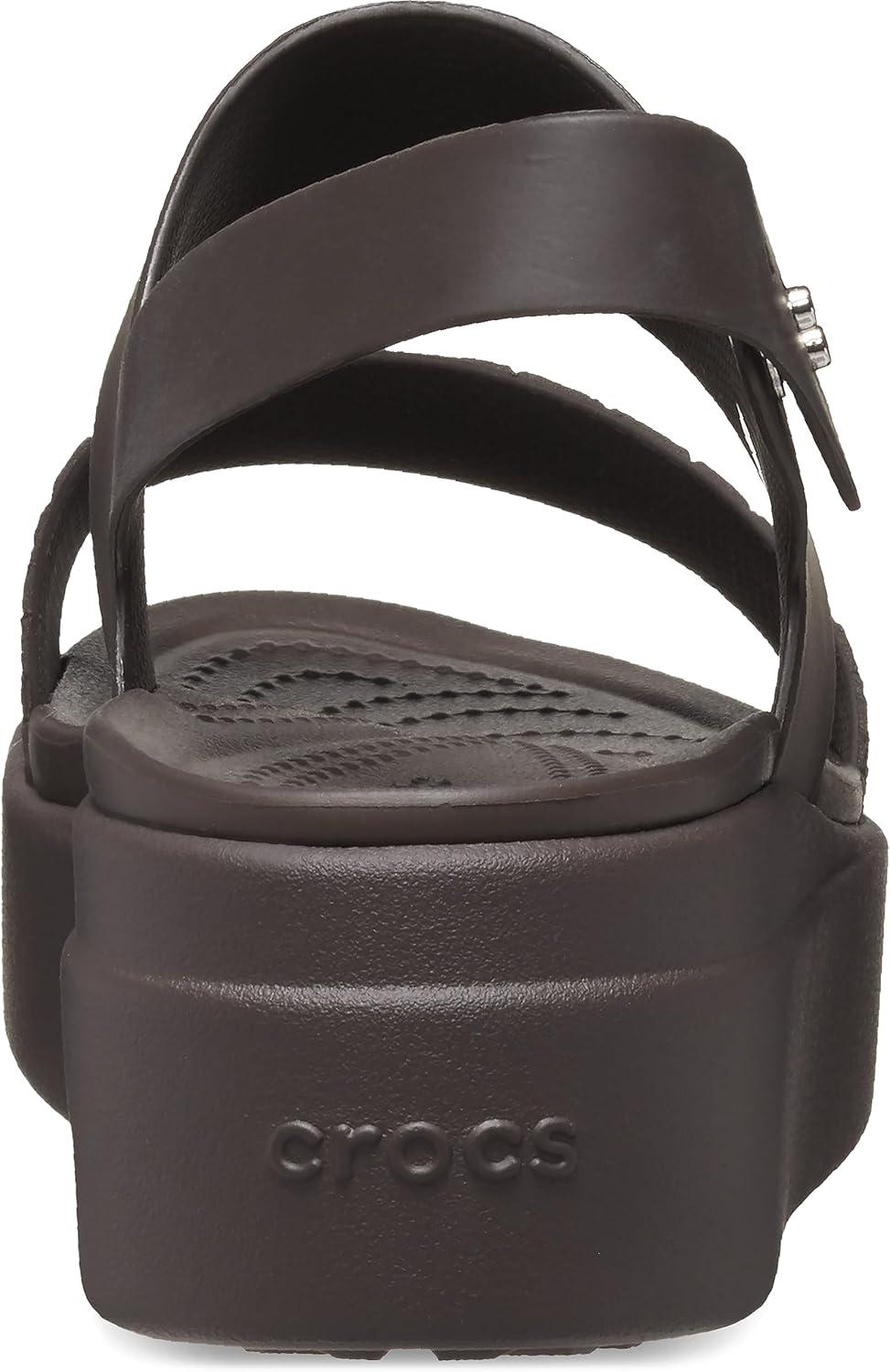 image:imageCrocs Womens Brooklyn Low Wedge SandalsEspresso