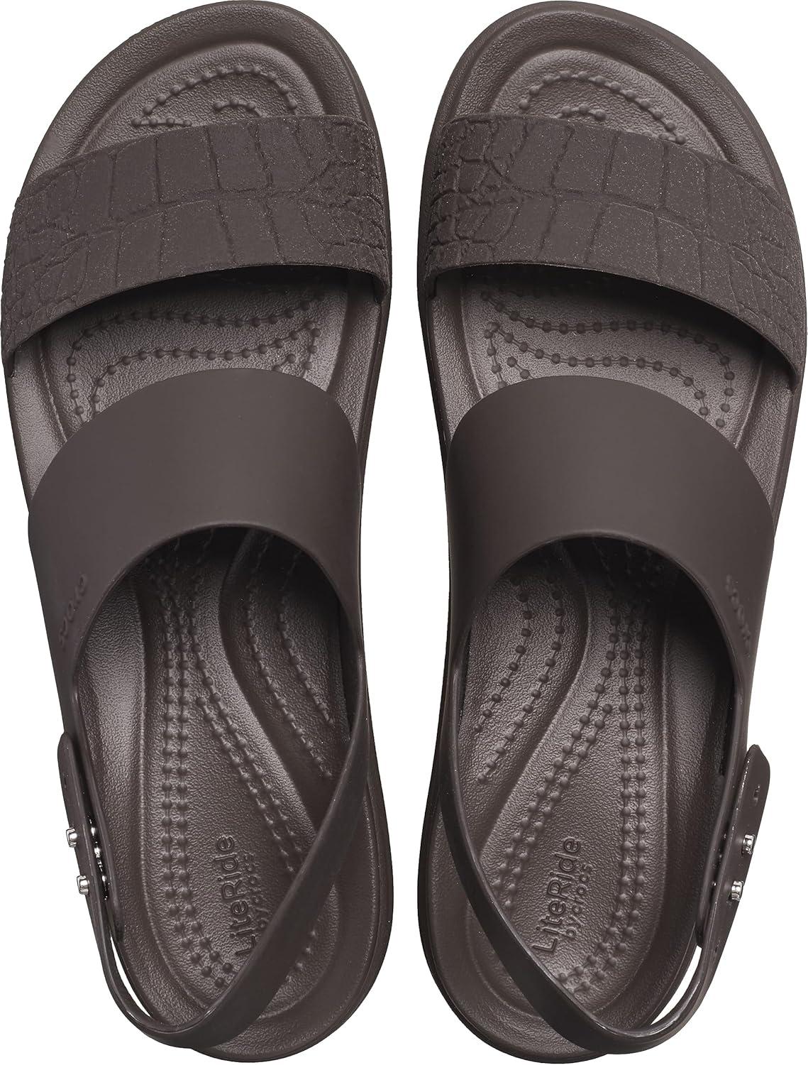 image:imageCrocs Womens Brooklyn Low Wedge SandalsEspresso