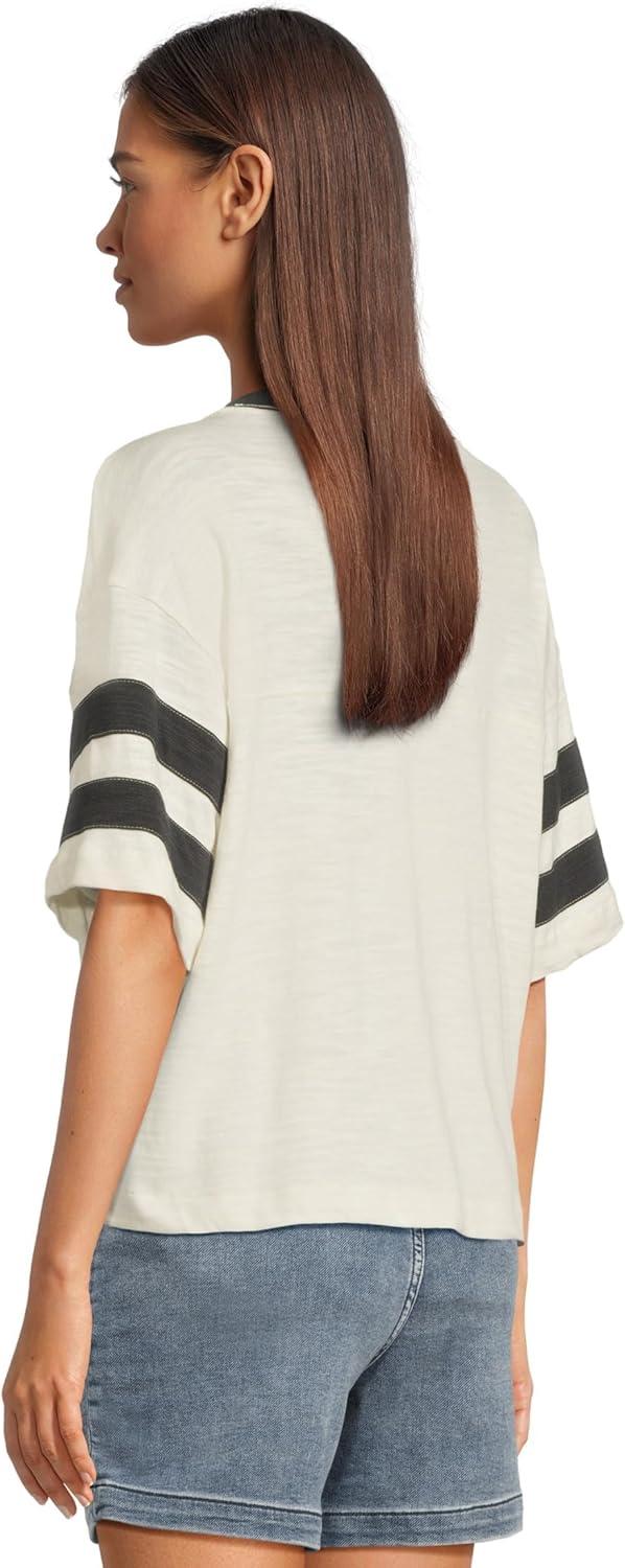 image:imageFaherty Womens Sunwashed Slub Varsity TeePhantom Varsity