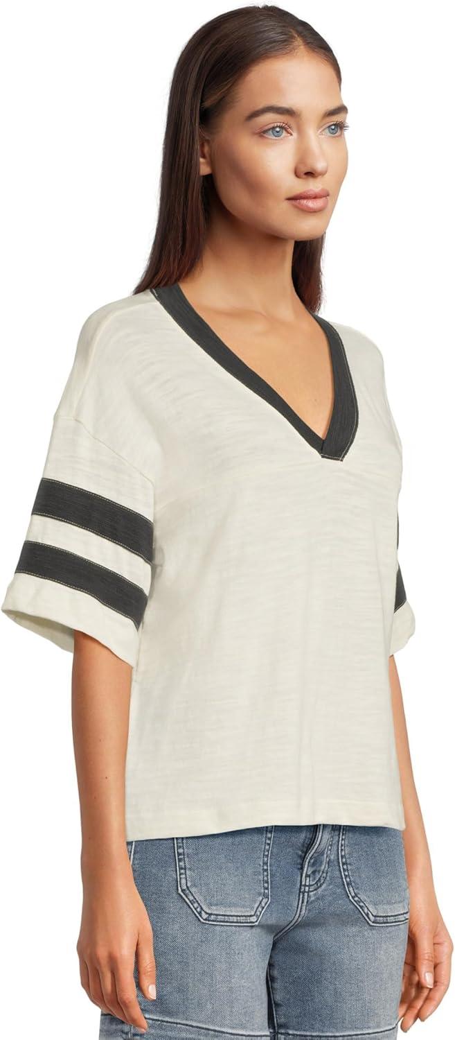 image:imageFaherty Womens Sunwashed Slub Varsity TeePhantom Varsity
