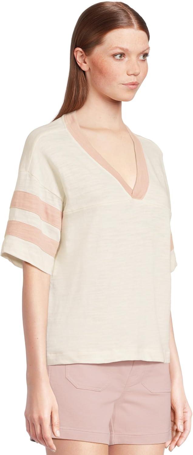 image:imageFaherty Womens Sunwashed Slub Varsity TeePink Varsity