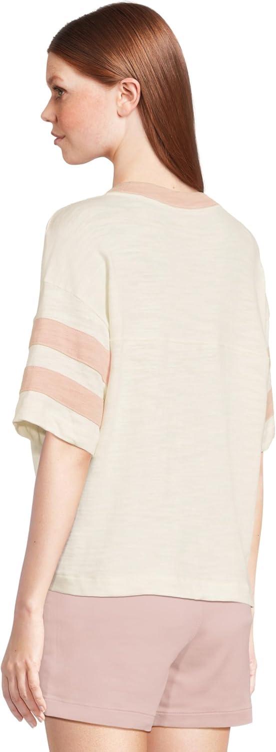image:imageFaherty Womens Sunwashed Slub Varsity TeePink Varsity