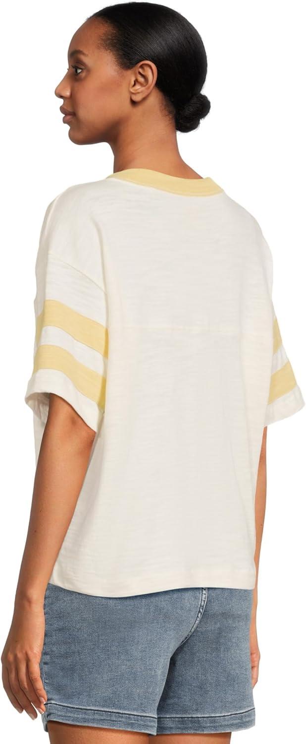 image:imageFaherty Womens Sunwashed Slub Varsity TeeSahara Varsity