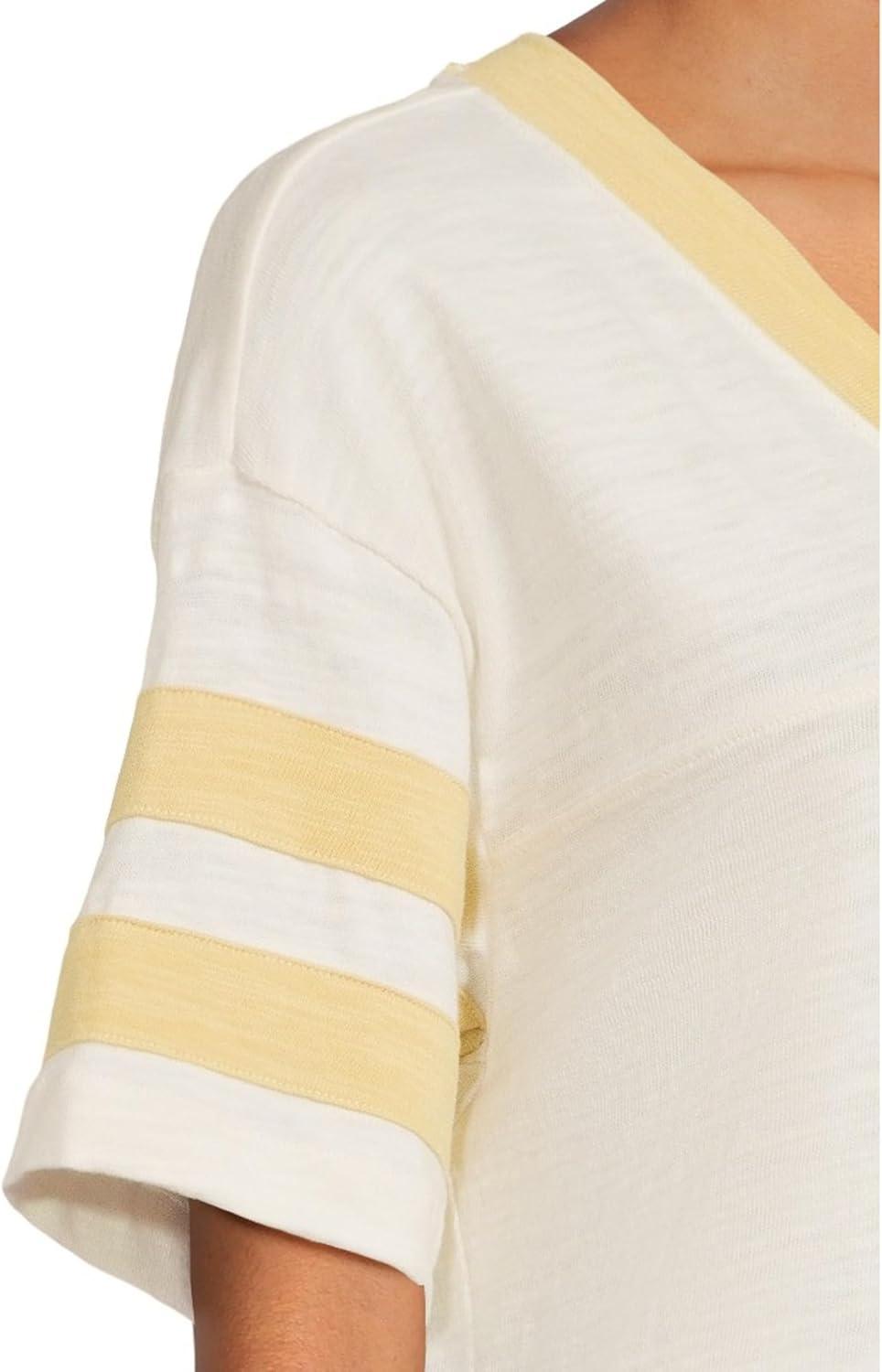 image:imageFaherty Womens Sunwashed Slub Varsity TeeSahara Varsity