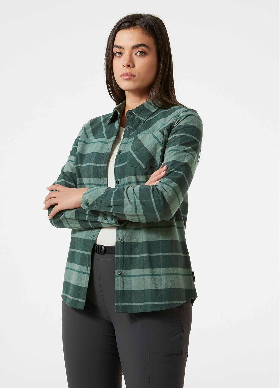 image:imageHellyHansen Womens Classic Check Ls Shirt495 Darkest Spruce