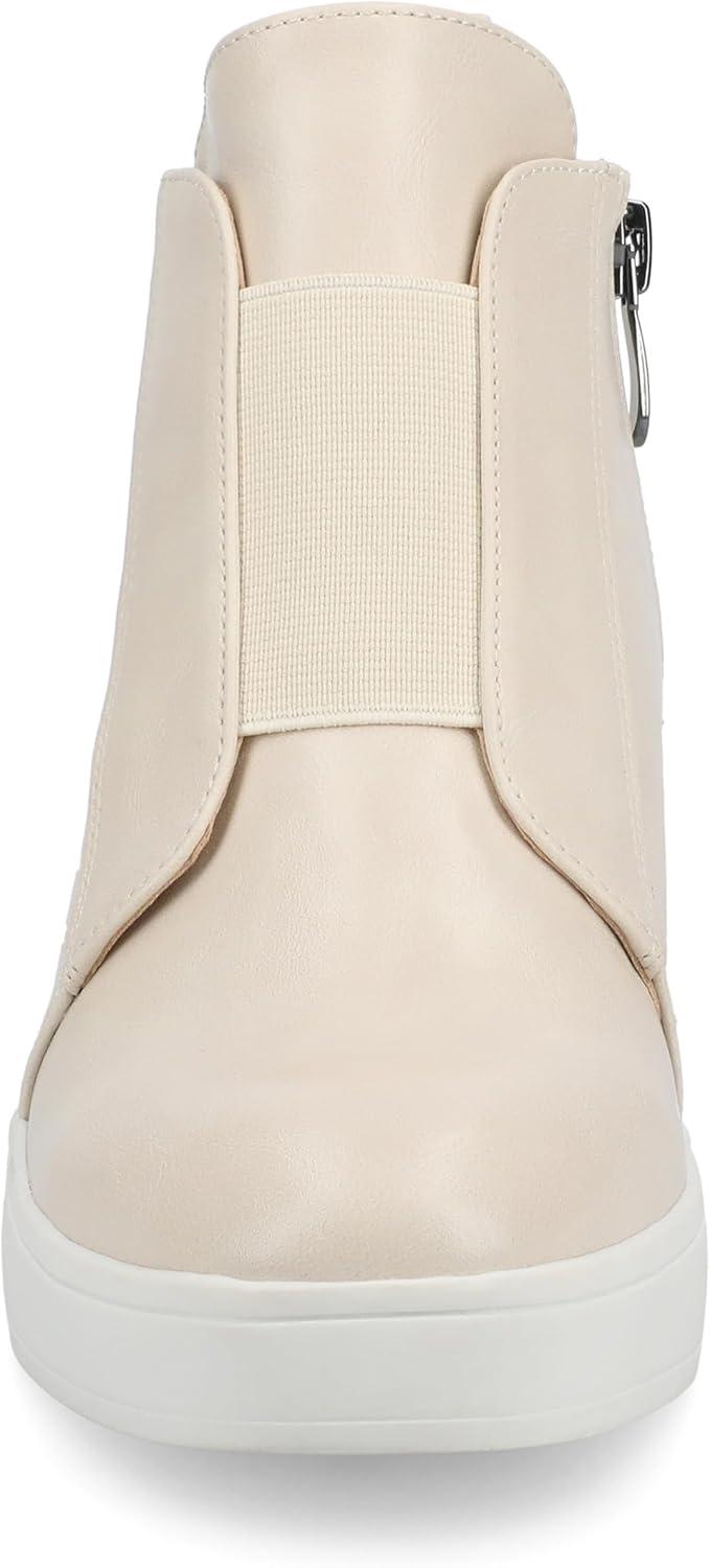 image:imageJournee Womens Laramie western cowgirl knee high boot stiletto heel stitching faux leather comfort system insoleBeige