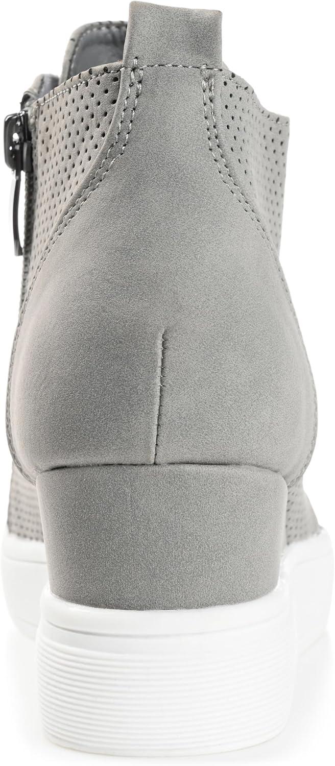 image:imageJournee Womens Laramie western cowgirl knee high boot stiletto heel stitching faux leather comfort system insoleGrey