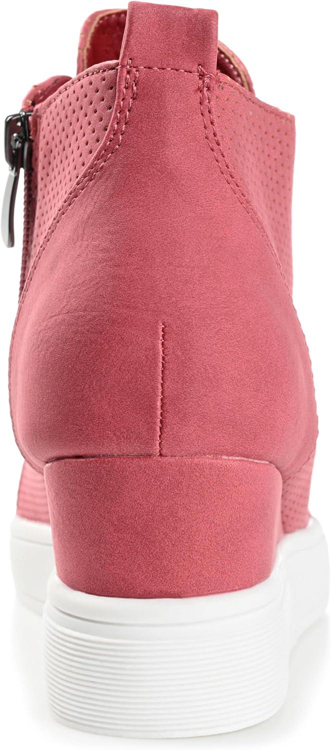 image:imageJournee Womens Laramie western cowgirl knee high boot stiletto heel stitching faux leather comfort system insolePink