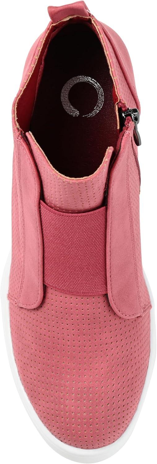 image:imageJournee Womens Laramie western cowgirl knee high boot stiletto heel stitching faux leather comfort system insolePink