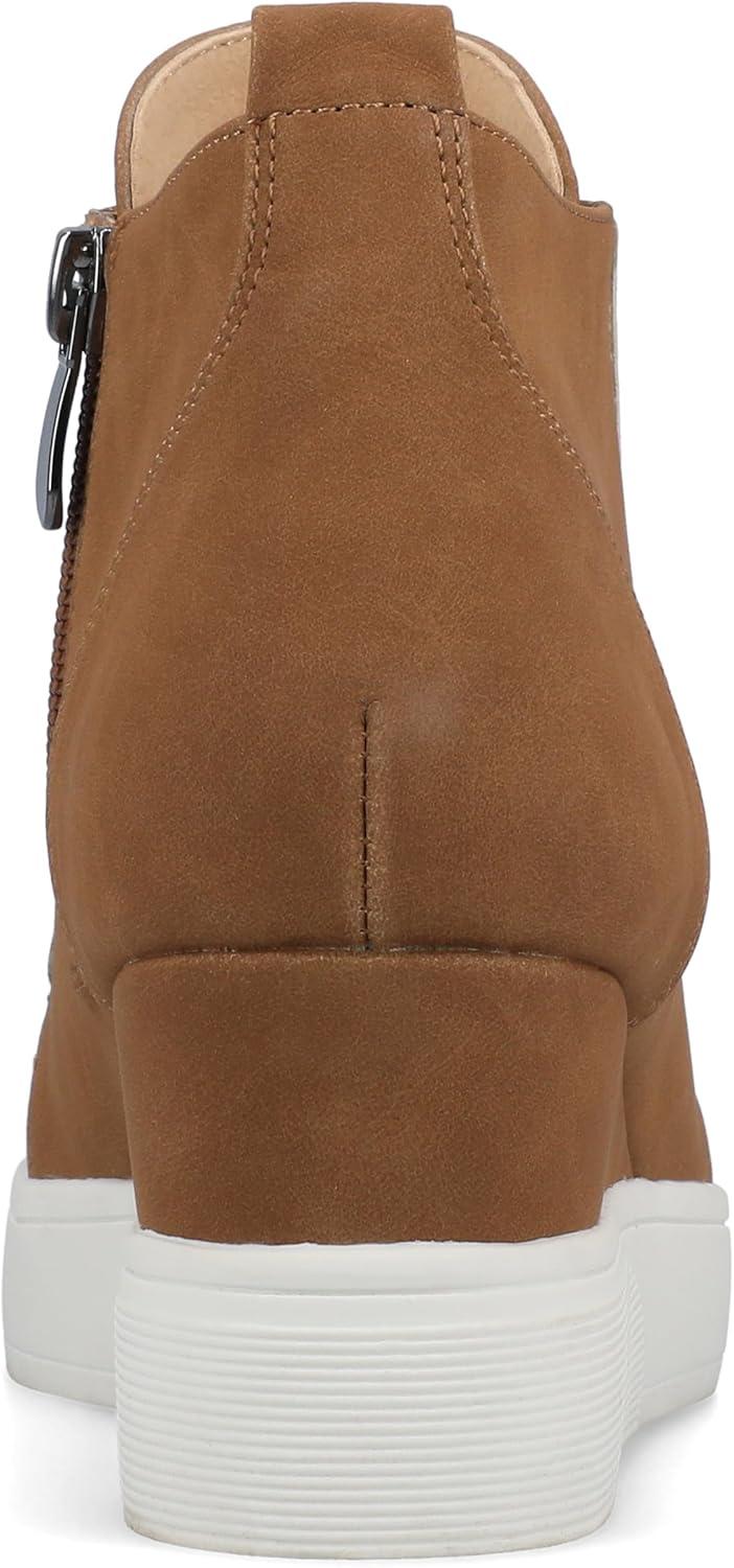 image:imageJournee Womens Laramie western cowgirl knee high boot stiletto heel stitching faux leather comfort system insoleTan