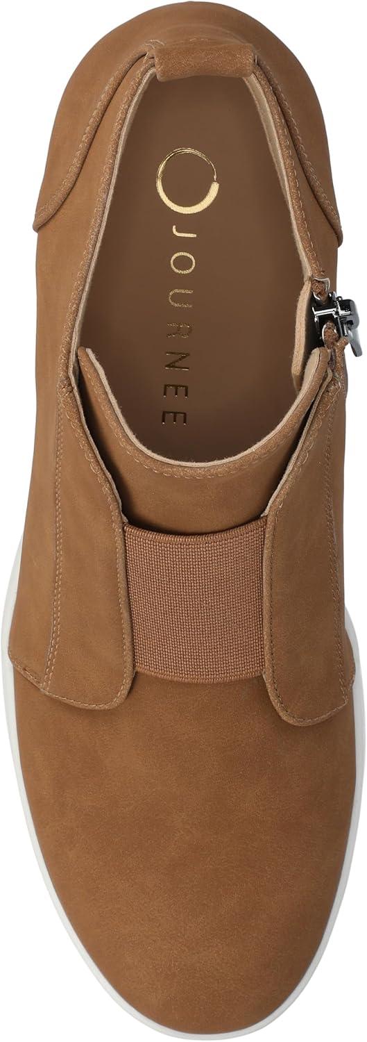 image:imageJournee Womens Laramie western cowgirl knee high boot stiletto heel stitching faux leather comfort system insoleTan