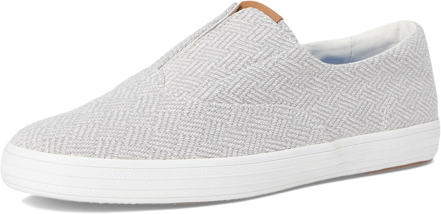 image:imageKeds Womens Champion Round Toe SliponGrey Crosshatch Textile