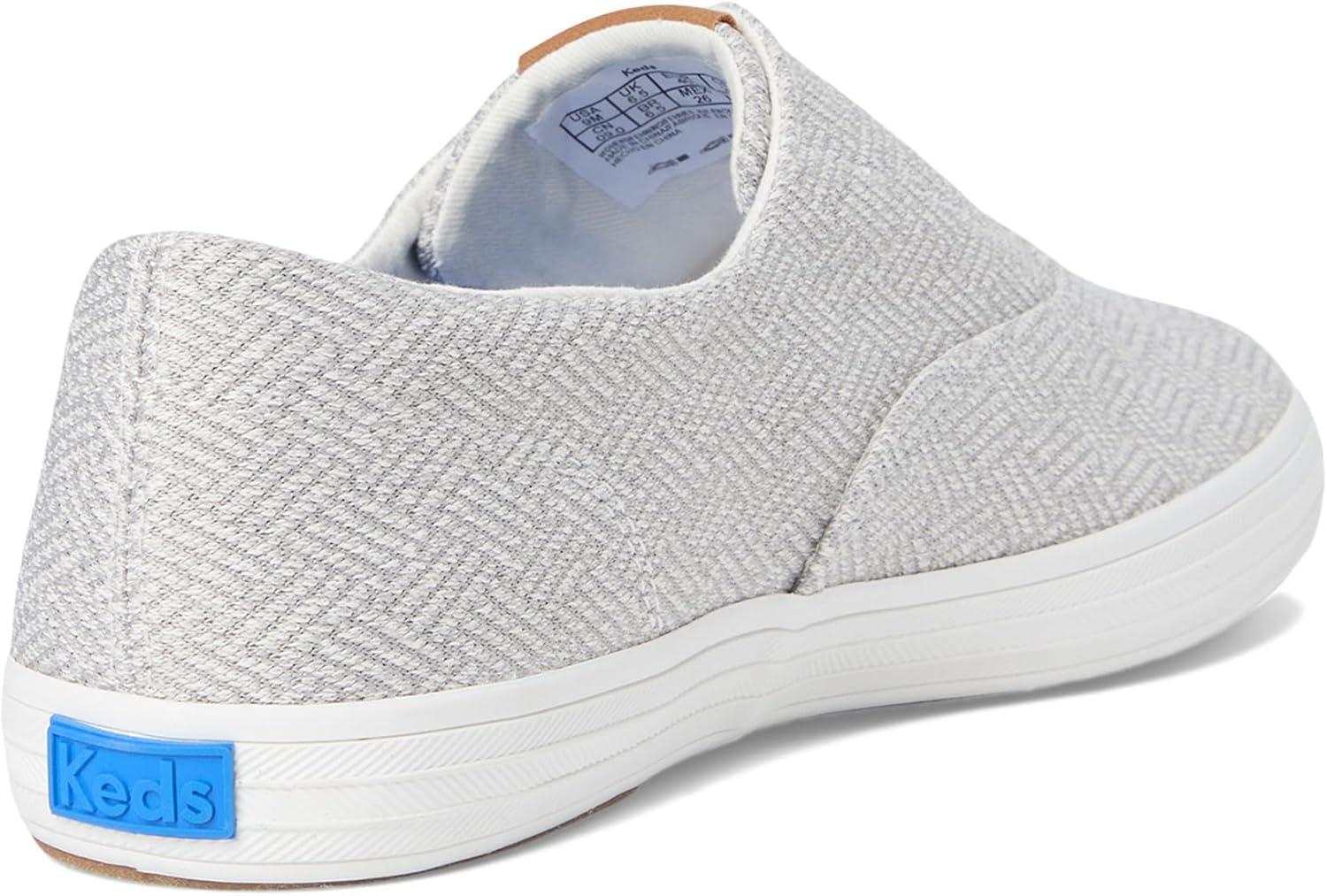 image:imageKeds Womens Champion Round Toe SliponGrey Crosshatch Textile