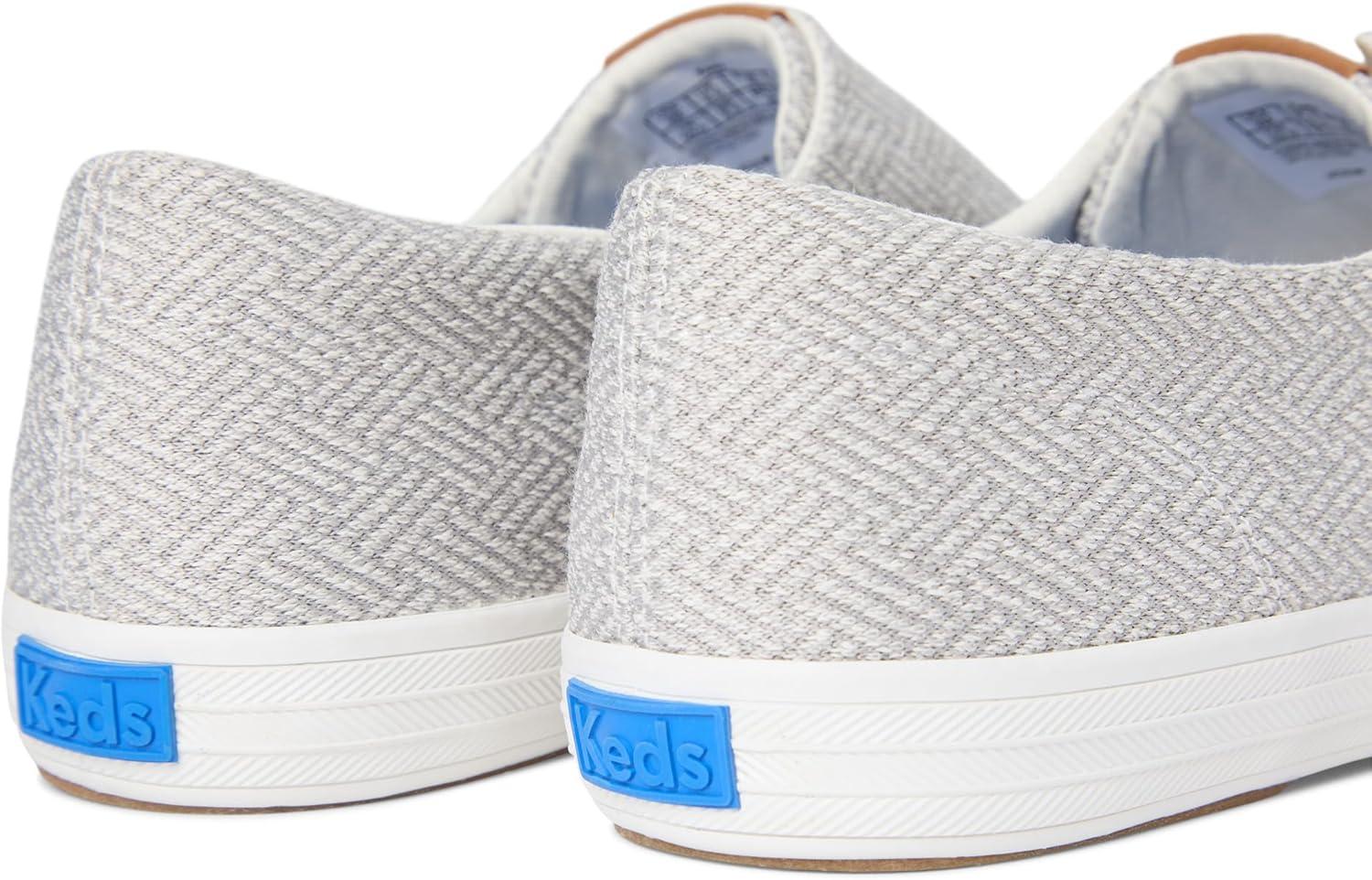 image:imageKeds Womens Champion Round Toe SliponGrey Crosshatch Textile