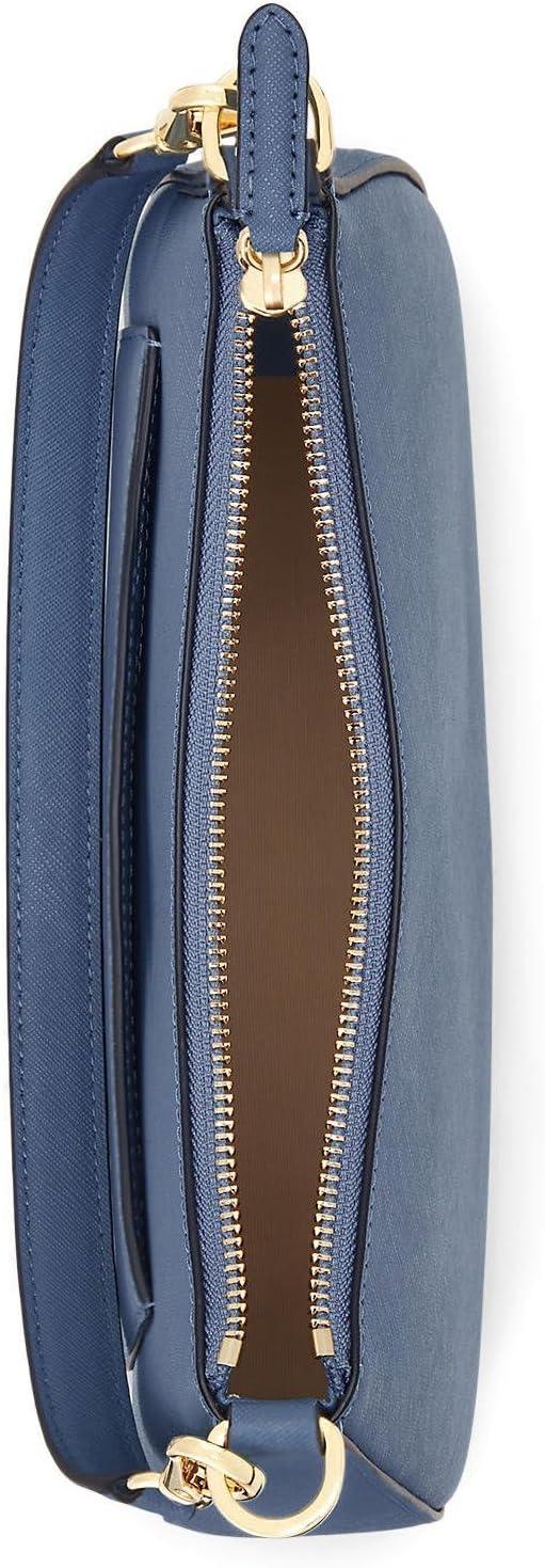 image:imageLauren Ralph Lauren Womens Crosshatch Leather Medium Danni BagPale Azure