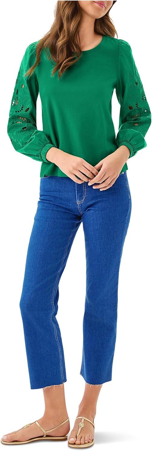 image:imageLilly Pulitzer Womens Isley Knit TopFiddle Leaf Green