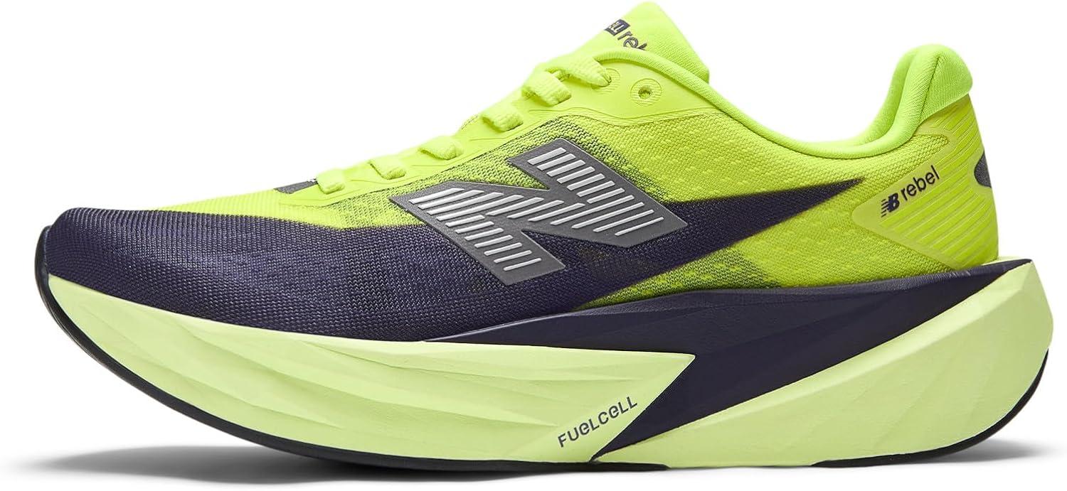 image:imageNew Balance Womens FuelCell Rebel V5 Running ShoesAlkaline GreenBoysenberry