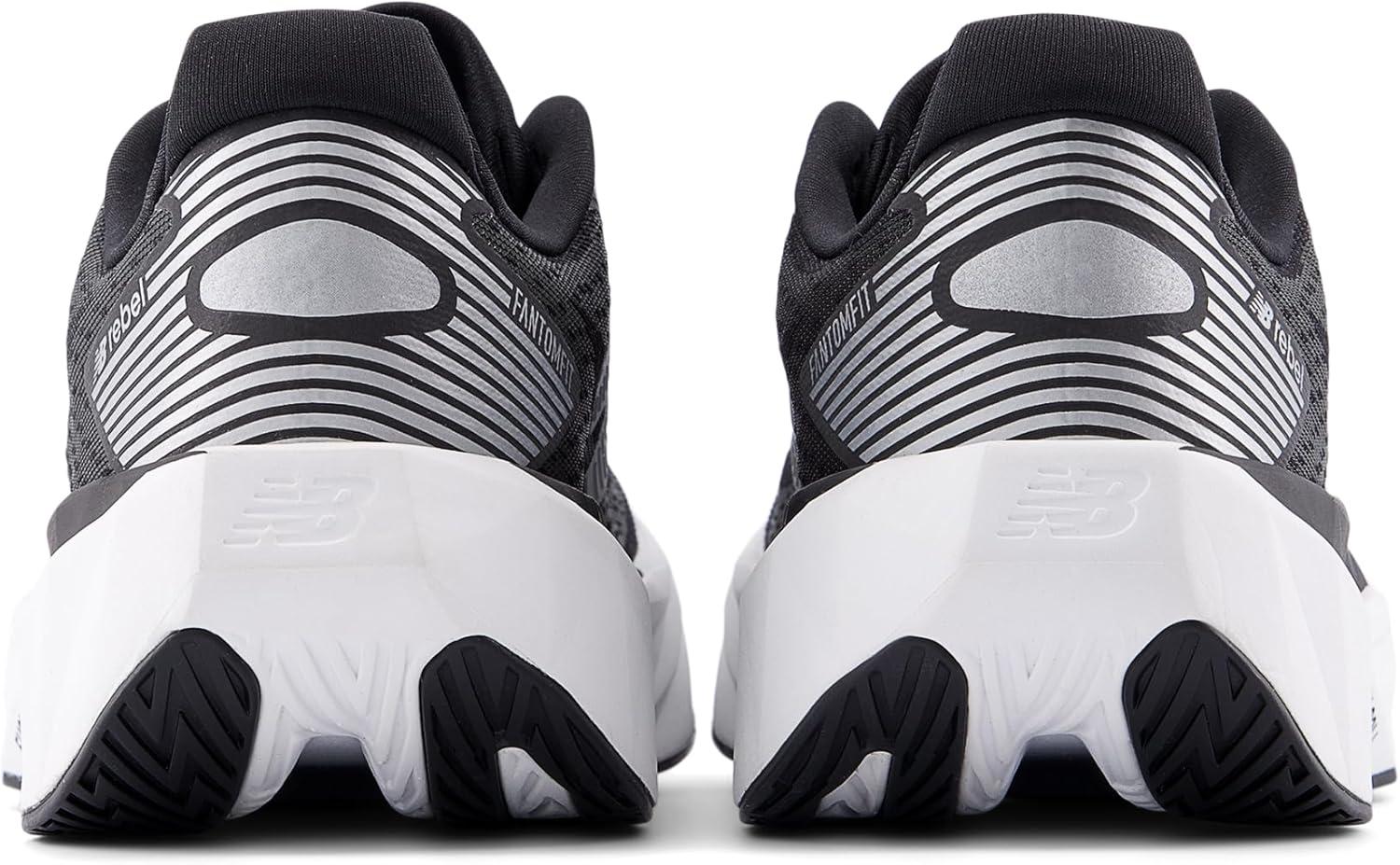 image:imageNew Balance Womens FuelCell Rebel V5 Running ShoesBlackWhiteSilver Metallic