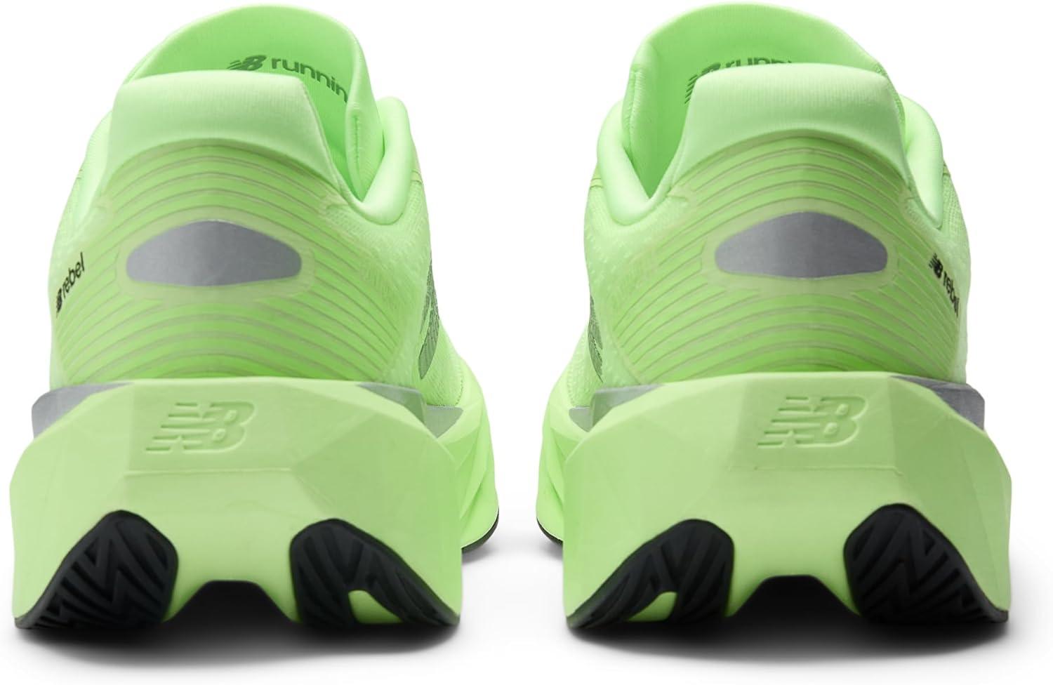 image:imageNew Balance Womens FuelCell Rebel V5 Running ShoesLab GreenSilver MetallicWhite