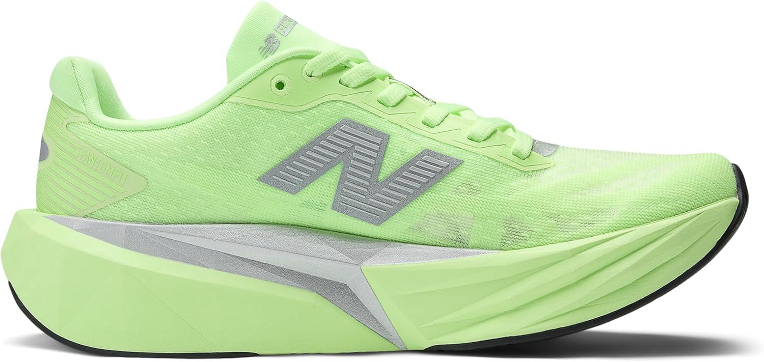 image:imageNew Balance Womens FuelCell Rebel V5 Running ShoesLab GreenSilver MetallicWhite