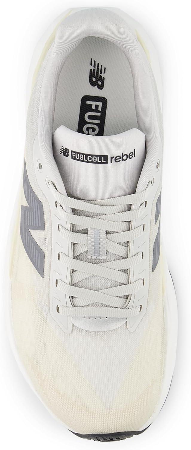 image:imageNew Balance Womens FuelCell Rebel V5 Running ShoesLinenGrey MatterWhite