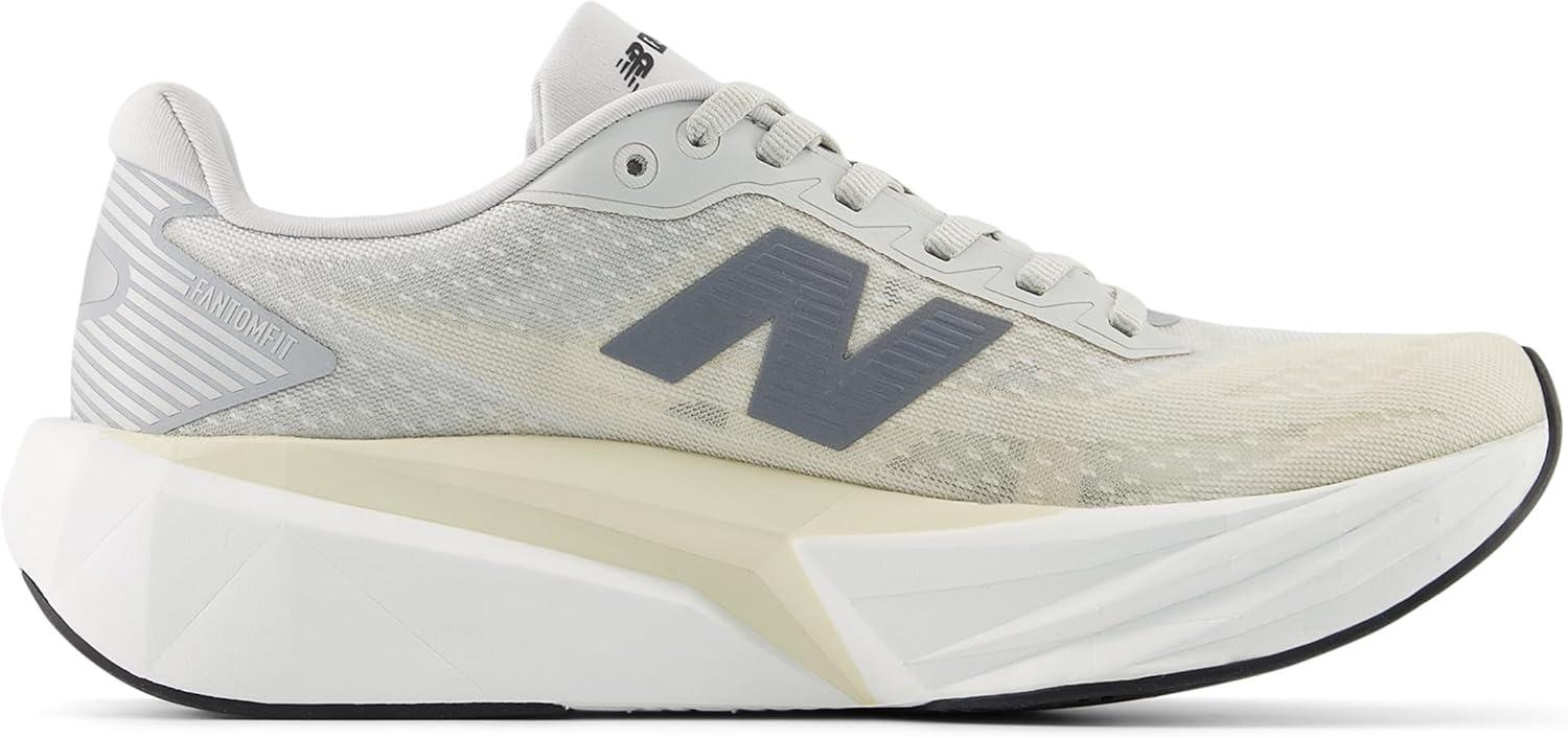 image:imageNew Balance Womens FuelCell Rebel V5 Running ShoesLinenGrey MatterWhite