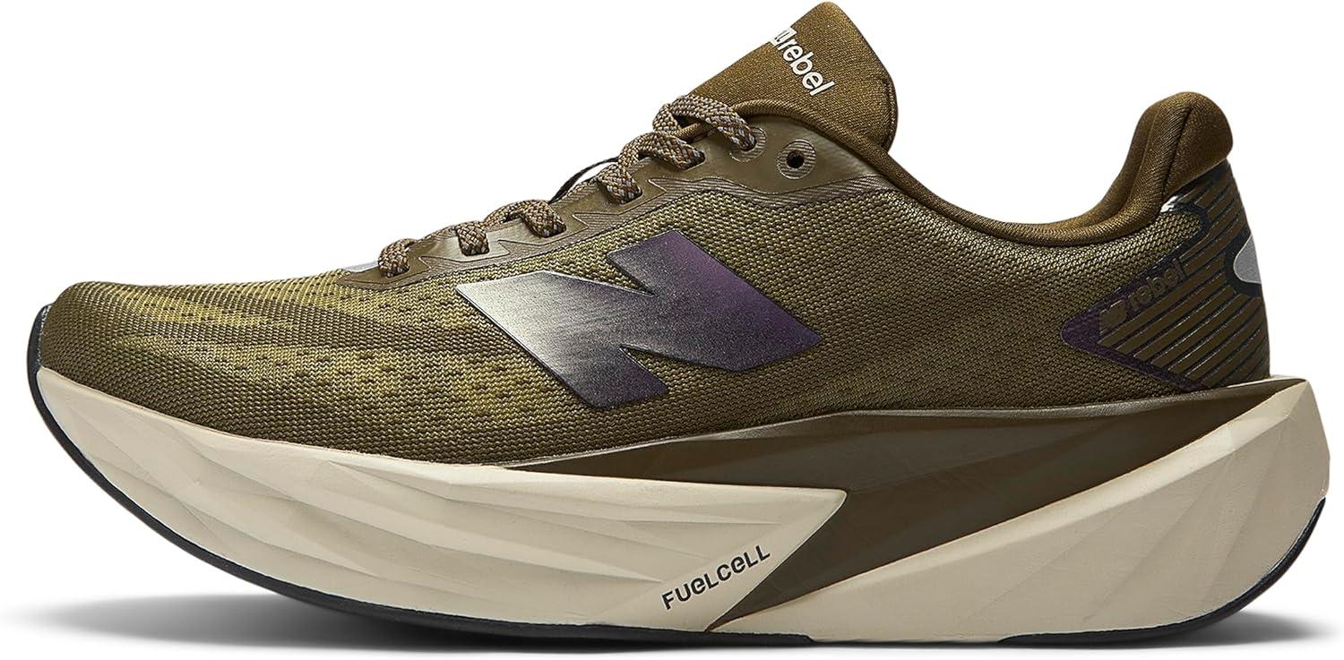 image:imageNew Balance Womens FuelCell Rebel V5 Running ShoesWoodlandShipyardSilver Metallic