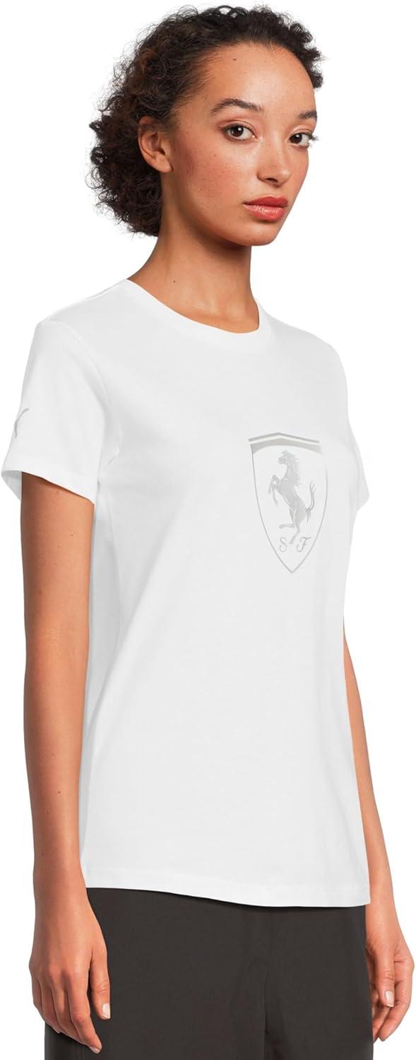 image:imagePUMA Womens Standard Scuderia Ferrari Tonal Shield TShirt White