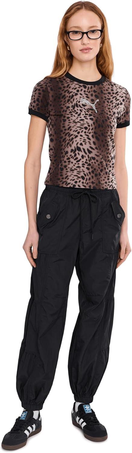 image:imagePuma Womens Essentials Graphics Leo Luxe Bedazzled Slim Fit TeePuma Black