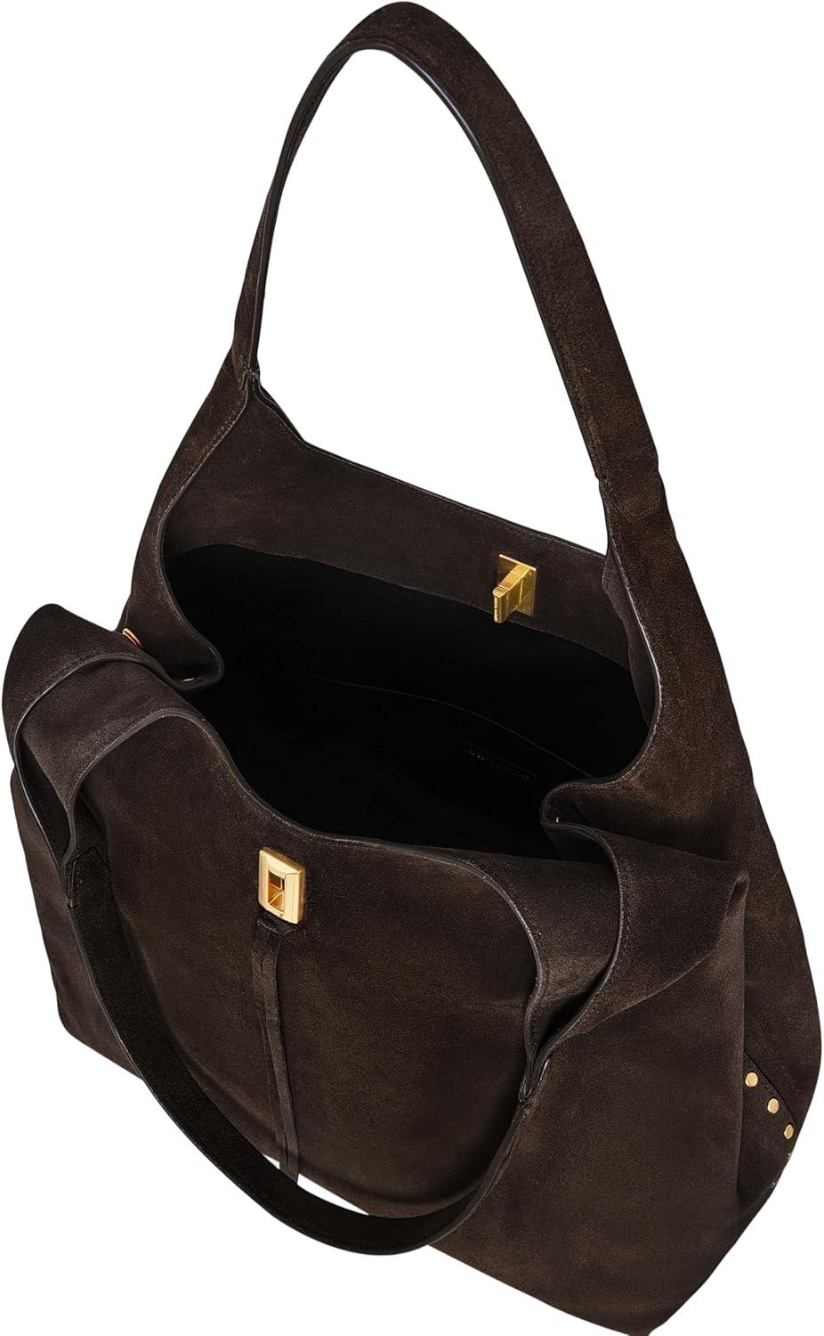 image:imageRebecca Minkoff Darren Shoulder Bag Womens Leather Carryall Handbag PurseFondant