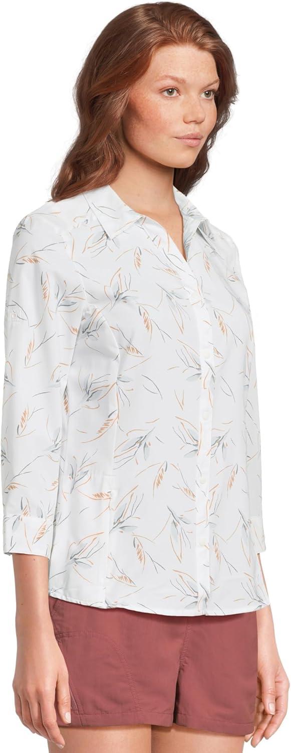 image:imageRoyal Robbins Womens Expedition Pro 34 SleeveIvory Caswell Print