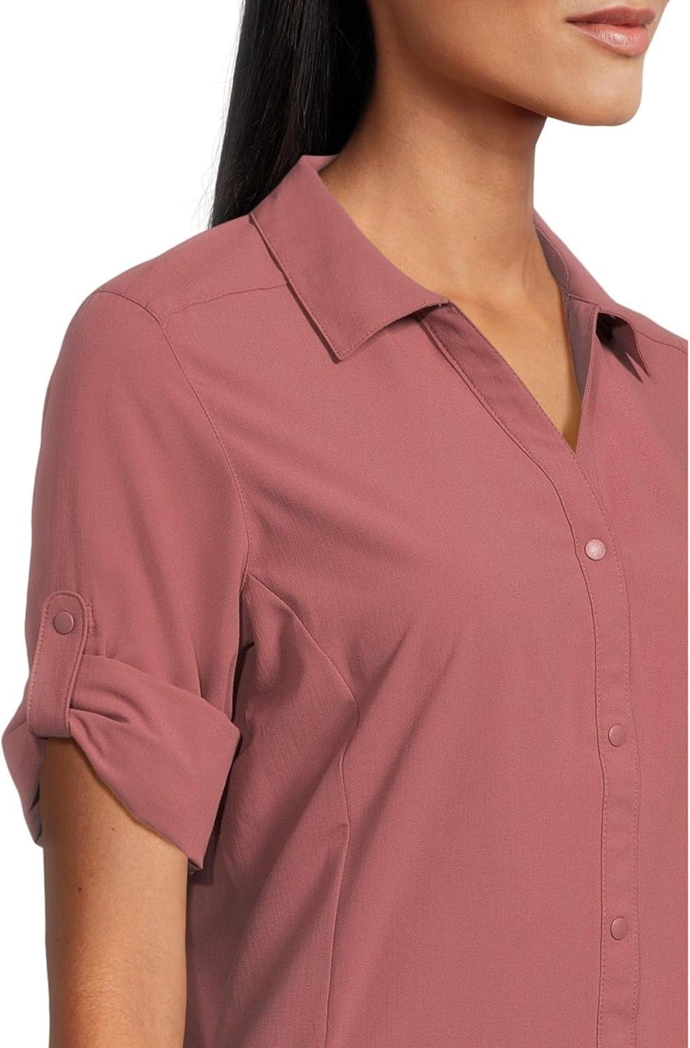 image:imageRoyal Robbins Womens Expedition Pro 34 SleeveWild Rhubarb