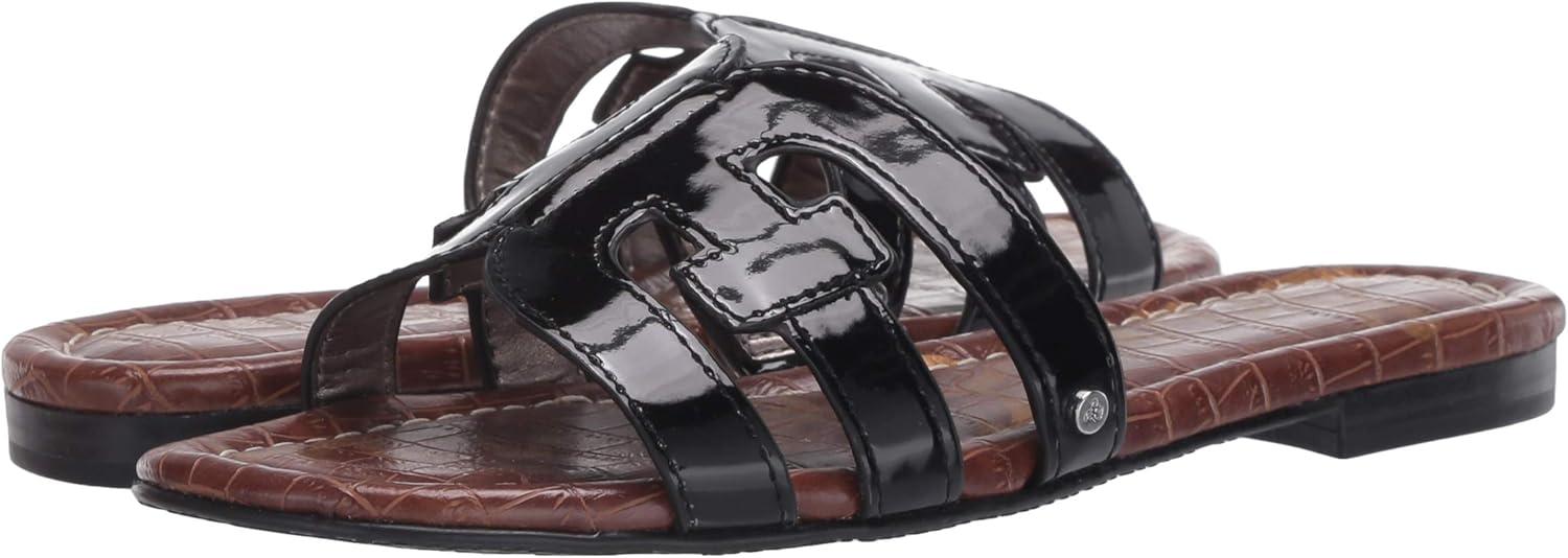 image:imageSam Edelman Womens Bay Flat SandalBlack Patent