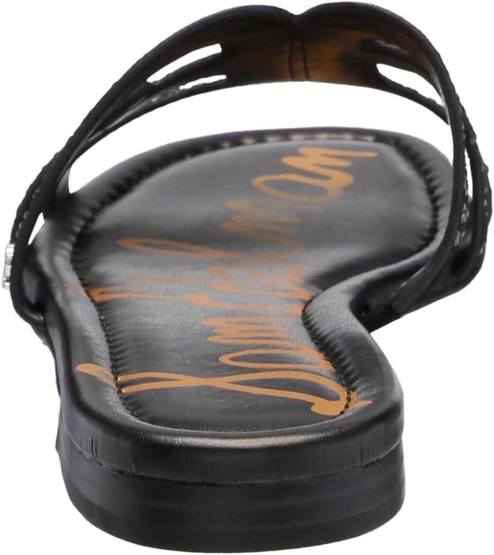 image:imageSam Edelman Womens Bay Flat SandalBlack Suede Gem