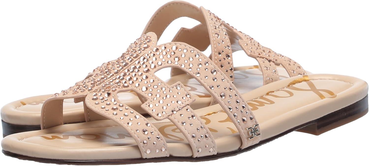 image:imageSam Edelman Womens Bay Flat SandalVintage Pink Suede Gem